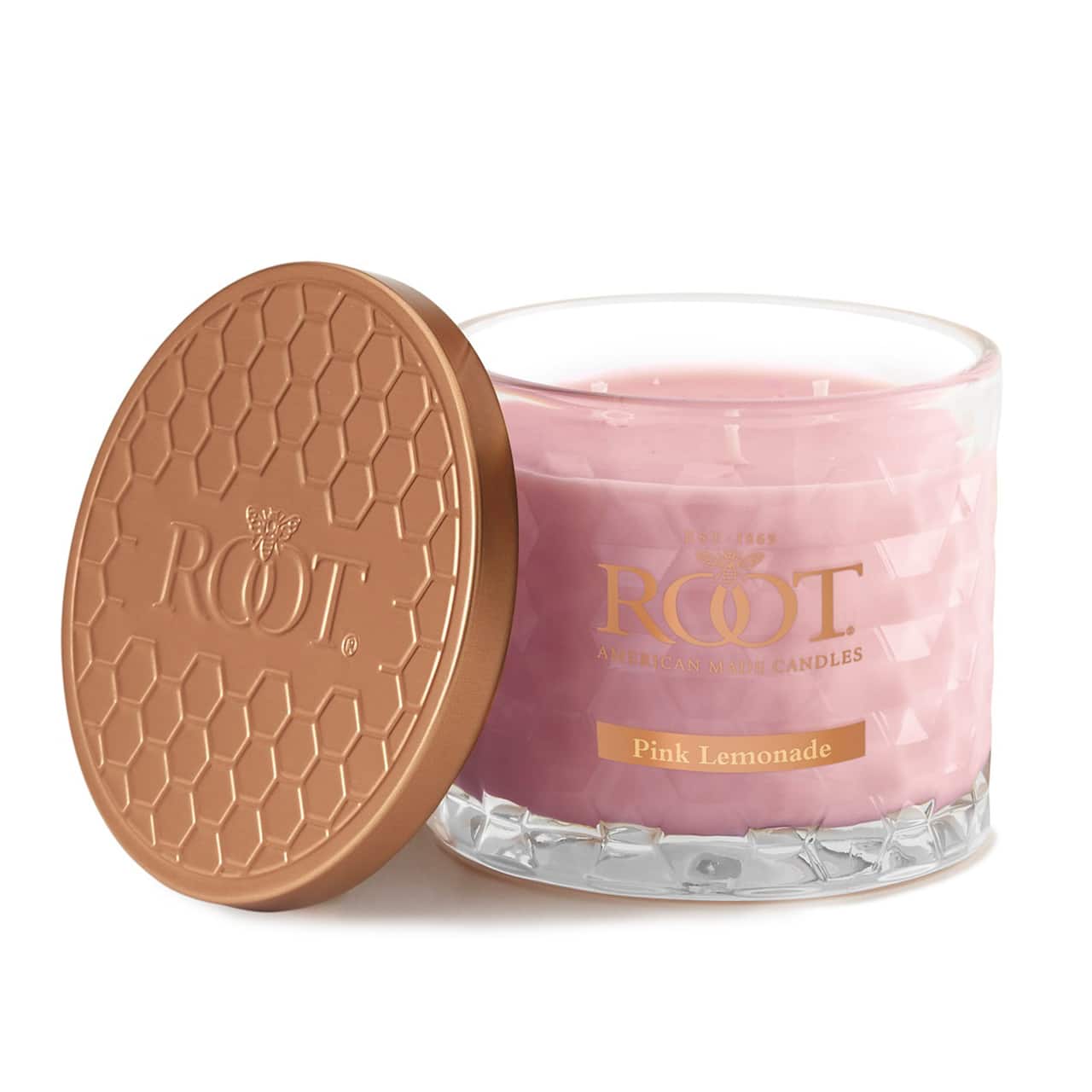Root Candles Signature 3-Wick Honeycomb Beeswax Blend Jar Candle